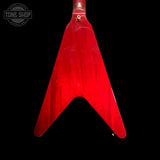 Back of body of Used 2005 Gibson Flying V Gloss Cherry w/OHSC TFW3270.