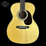 Front of Martin Custom Shop 28/45 Style 000 Adirondack/Wild Grain East Indian Rosewood.