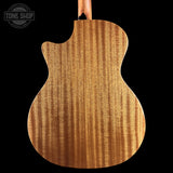 Back of Taylor Prototype 314ce Studio Blacktop Sapele / Sitka.