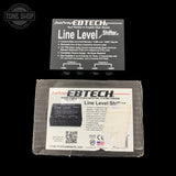 Top of Used Morley Ebtech LLS-2 2-Channel Line Level Shifter with box.