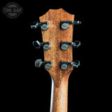 Back of headstock of Taylor Prototype 514ce Japan Limited Blacktop.