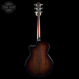 Full back of Taylor Prototype 314ce Shamel Ash / Sitka Blacktop.