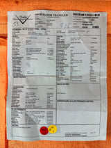 Spec sheet for Fender Custom Shop Time Machine '57 Strat Heavy Relic Aged Fiesta Red.