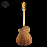 Full back of Taylor Prototype Sunset Boulevard 214ce DLX SEB Rosewood/Sitka.