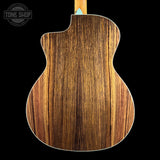 Back of Taylor Prototype Sunset Boulevard 214ce DLX SEB Rosewood/Sitka.