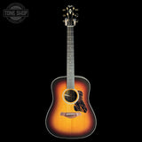 Full front of Taylor Prototype Gold Label 710e Special Edition Nashville Burst.