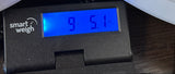 Scale displaying weight.