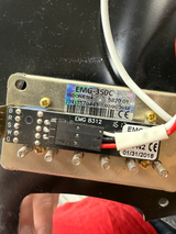 Bottom of pickup of Used Fender Jim Root Strat Black.