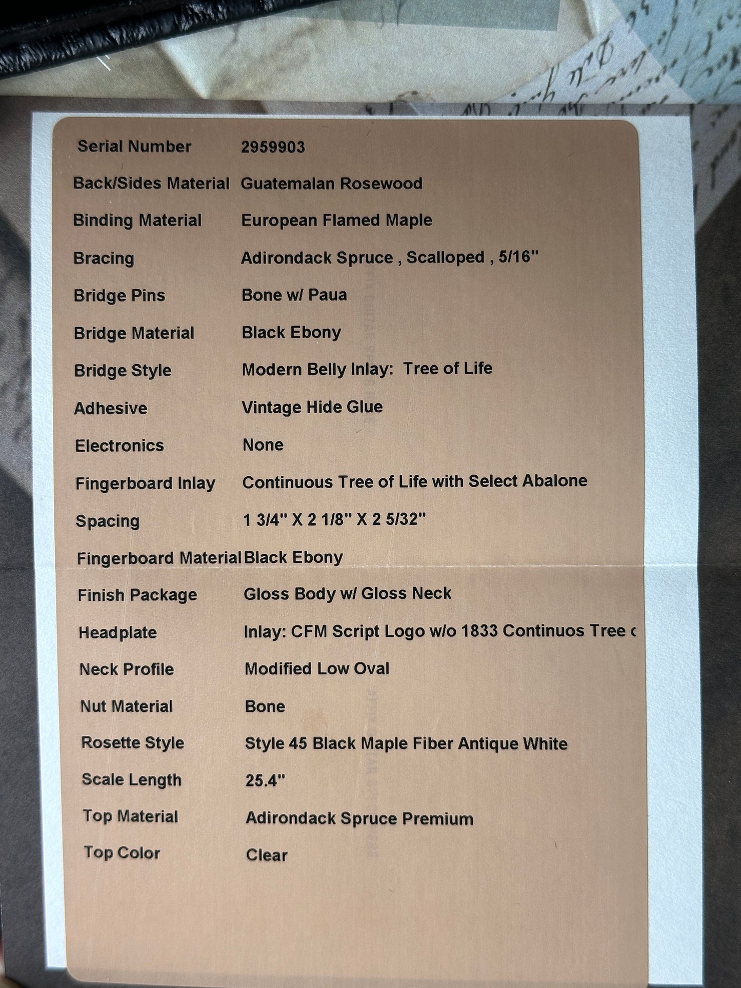Spec sheet for Martin Custom Shop Dread 14 Fret 45 Style Adirondack / Guatemalan RW.