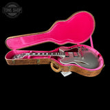 Gibson Custom Shop 1959 ES-355 Reissue Diamond F-Holes Silver Sparkle Heavy Flake Gloss in case.