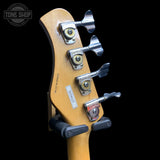Back of headstock of Fame Hondo Series 830 Bass.