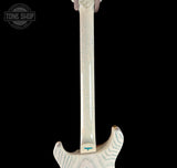 Back of neck of PRS Private Stock 12508 Custom 24 Semi Hollow Sub Zero Glow.