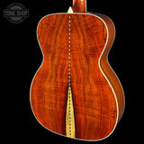 Back angle of Collings OM42 Tree of Life Sitka/Cocobolo.