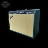 Right side of Used Fender FSR '65 Deluxe Reverb British Racing Green Eminence GA-SC64 1x12 Combo TFW3520.