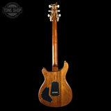 Full back of PRS Wood Library DGT 10 Top Livingston Lemondrop Korina / Brazilian RW.