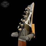 Right of headstock of Used Ibanez RG421PB 1P-03 Sapphire Blue TFW3526.