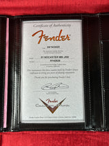 Certificate of authenticity for Fender Custom Shop 1951 Nocaster Journeyman Relic - SLSP.