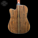 Back of body of Used 2003 Washburn D46SCE Southwest.