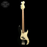 Full frontal of Used Squier P-Bass Black TFW3548.
