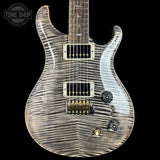 Front of PRS Select Wood Library McCarty Trem 10 Top Charcoal.