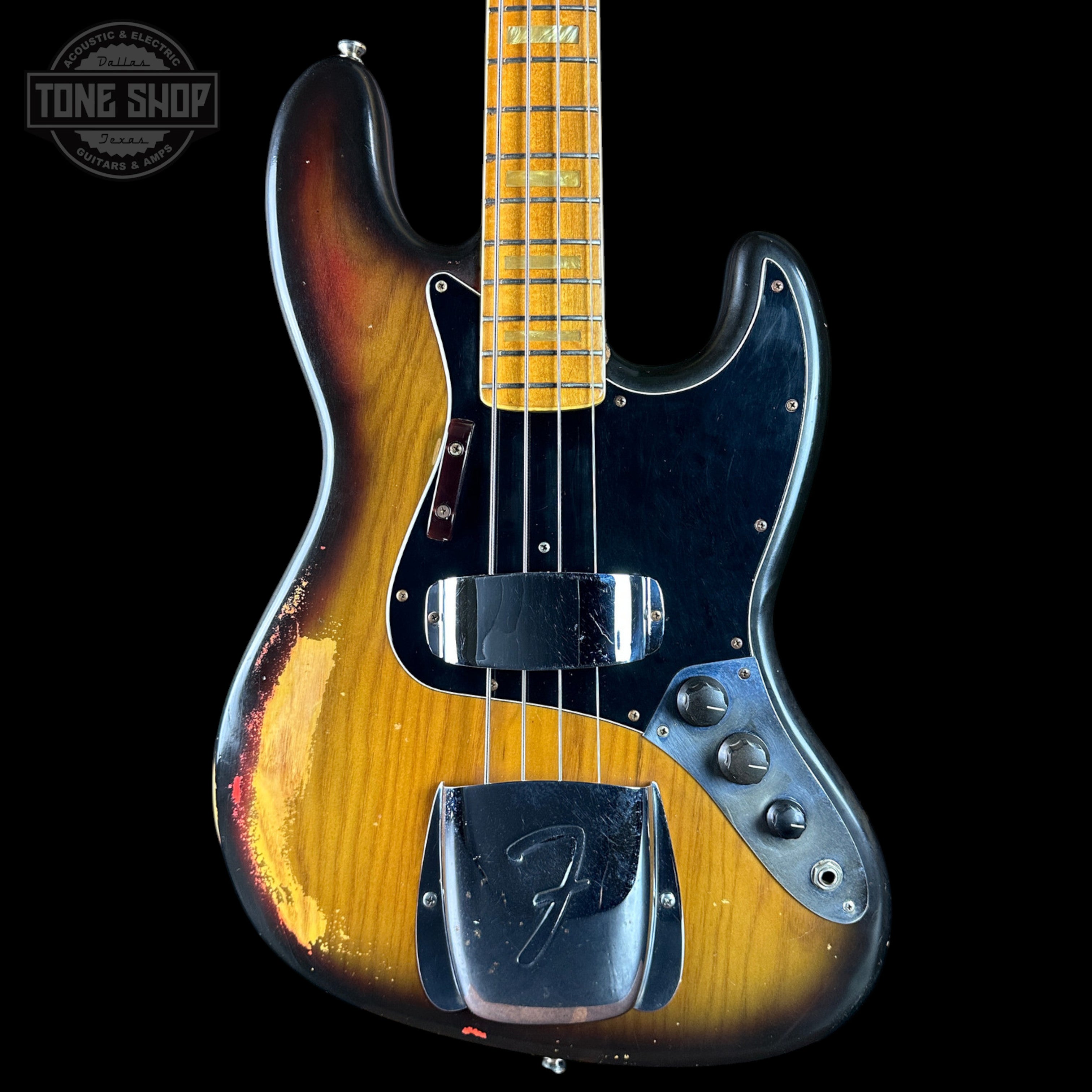 ベース Fender Jazz Bass 1975 Vintage 1975 Fender Jazz Bass 3-Color Sunburst w/non original case
