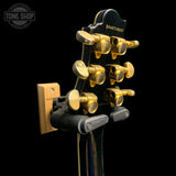 Back of headstock of Used 2004 Samick Greg Bennett Avion AV-7 Black TFW3644.