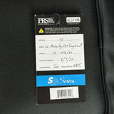 Hang tag for Used 2024 PRS S2 McCarty 594 Sunburst.