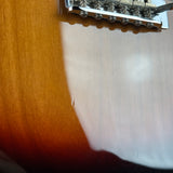 Ding on body of Used Fender Player Strat 3-Color Sunburst.