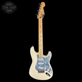 Full front of Used 1999 Fender Standard Stratocaster White.