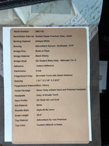Spec sheet for Martin Custom Shop Dread 14-Fret Quilted Maple.