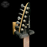 Headstock of Used Laguna LE122 Black TFW3641.