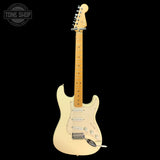 Full frontal of Used 2002 Fender Standard Stratocaster Arctic White TFW3640.