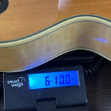 Used 1993 Epiphone Joe Pass Emperor on scale displaying weight.