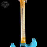 Back of neck of Used Fender Custom Shop 70th Anniversary 1954 Strat Journeyman Relic Daphne Blue.
