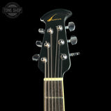 Headstock of Used Ovation Celebrity CC057 Black.