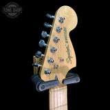 Headstock of Used 2023 Squier Sonic Mustang 2-Color Sunburst TFW3619.