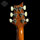 Back of headstock of PRS Custom 24 Birds of a Feather Limited Honey Gold.