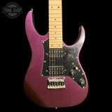 Front of Used Ibanez Gio Mikro Purple TFW3515.