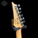 Back of headstock o0f Used Ibanez Gio Mikro Purple TFW3515.
