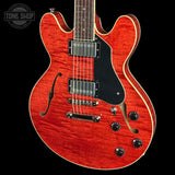 Front angle of Collings I35-LC Faded Cherry.