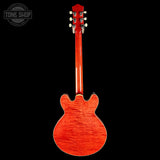 Full back of Collings I35-LC Faded Cherry.