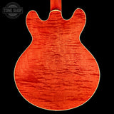 Back of Collings I35-LC Faded Cherry.