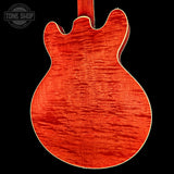 Back angle of Collings I35-LC Faded Cherry.