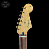 Headstock for Used 2006 Fender Deluxe Player Strat 3-Tone Sunburst.