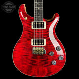 Front of PRS Select Wood Library McCarty 594 Trem 10 Top Red Tiger.