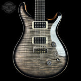 Front of PRS Custom 24 Birds of a Feather Limited Charcoal Microburst.