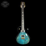 Full front of PRS Tremonti Trem 10 Top Cobalt Smokeburst.