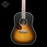 Front of Used 2024 Gibson J-45 Standard Left Handed Sunburst.