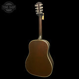 Back of Used 2024 Gibson J-45 Standard Left Handed Sunburst.