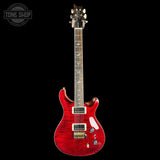 Full front of PRS Select Wood Library McCarty Trem 10 Top Red Tiger.